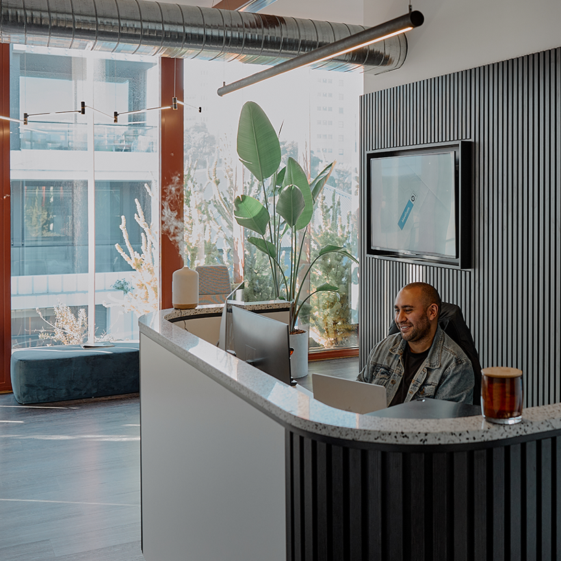 The reception area at Sleeping Duck HQ