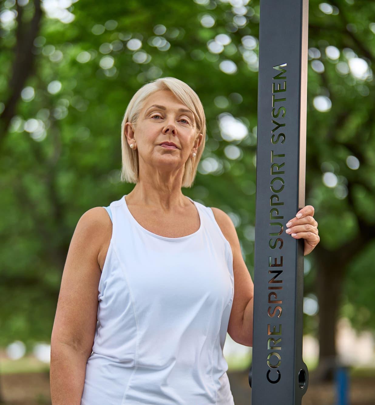 Older Park Woman Portrait