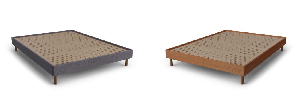 SD Indestruct Bed: Bedbase Charcoal and American Oak finishes.