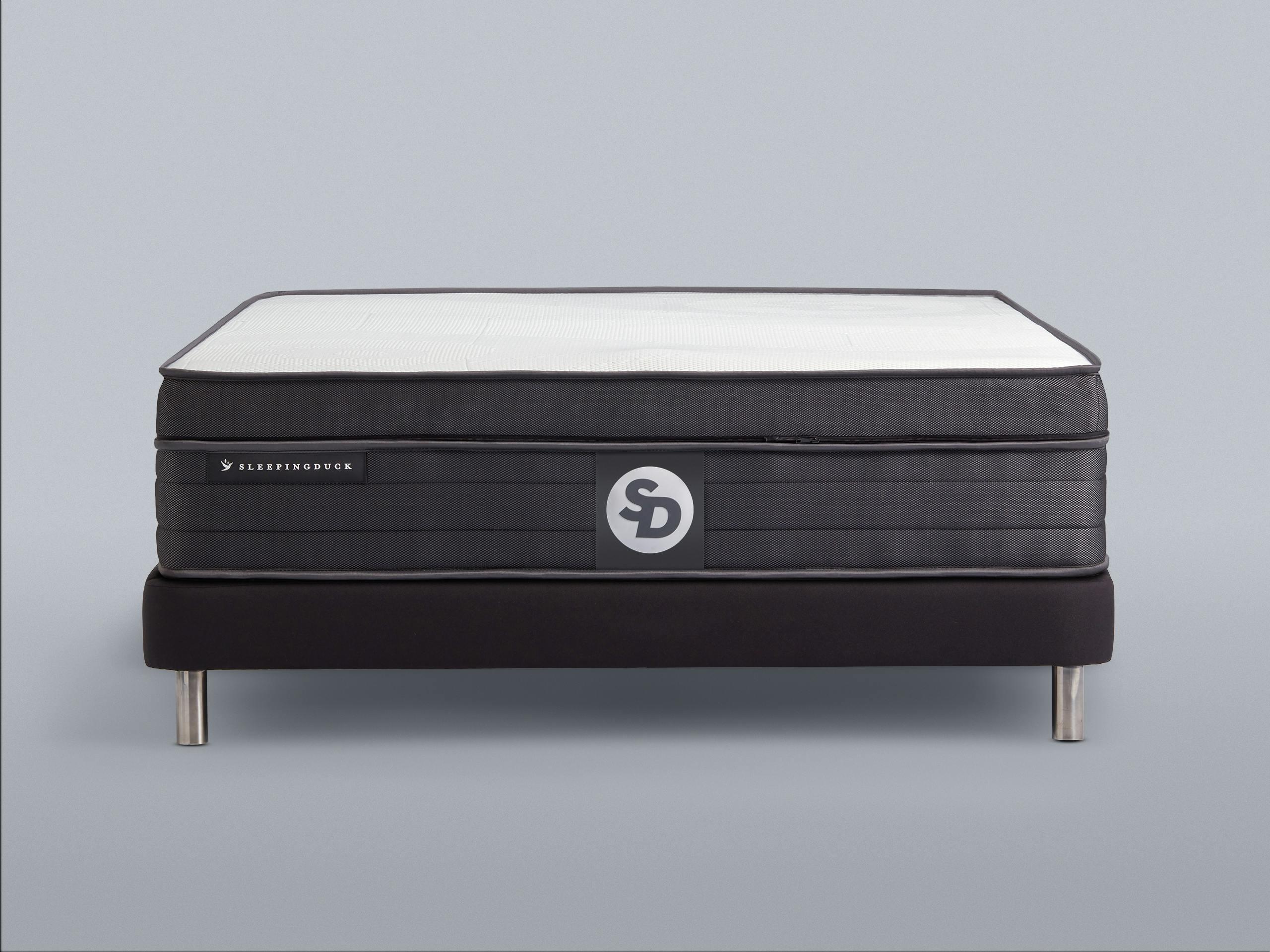 SD Mach 2 Mattress front on view on a bed base.